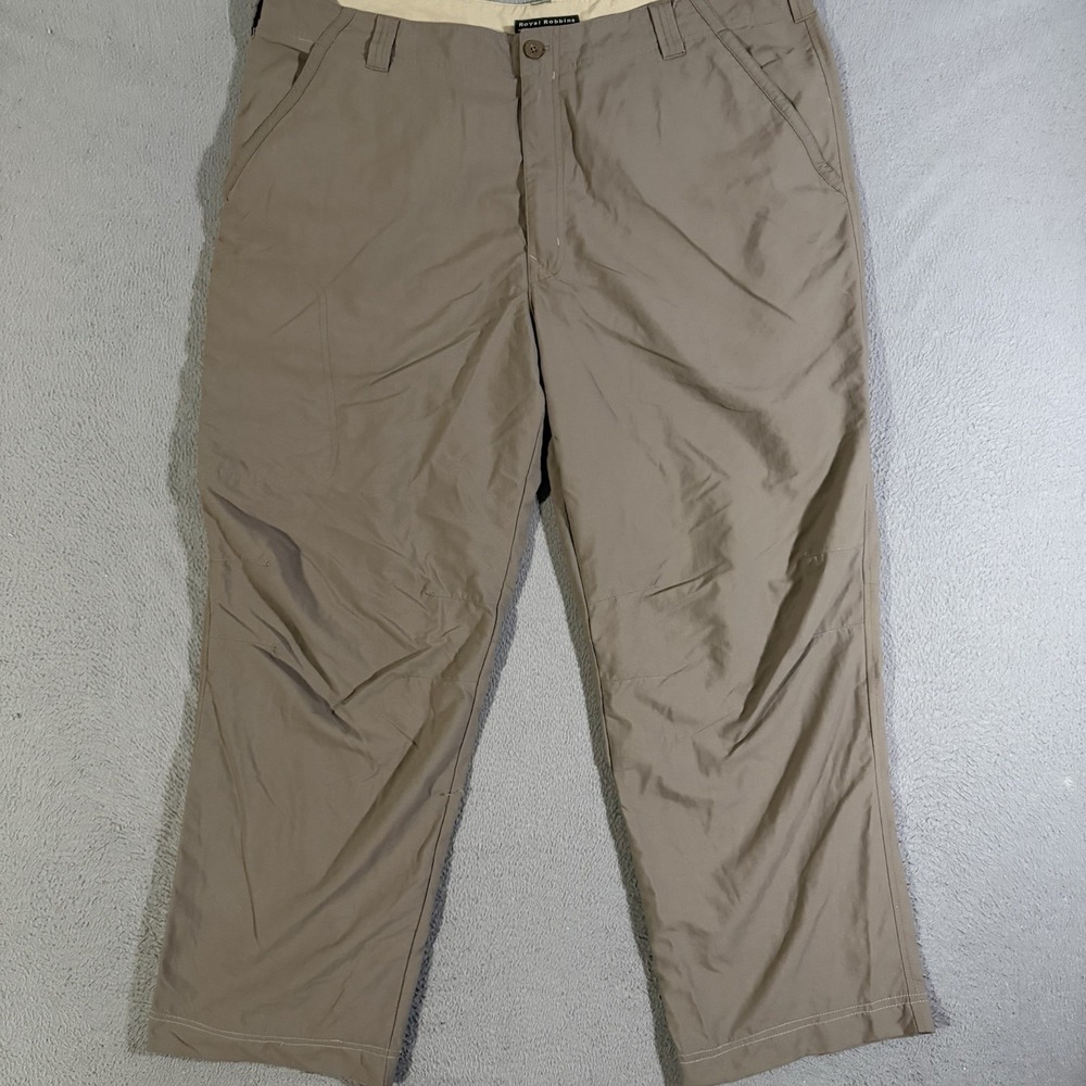 Royal Robbins Pants Mens‎ 40x29 Beige Nylon Lightweight Outdoor Hiking